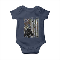 Bear Bowhunting Bow Archery Vintage Camo American Flag Baby Onesie - Wonder Print Shop