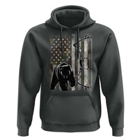 Bear Bowhunting Bow Archery Vintage Camo American Flag Hoodie - Wonder Print Shop