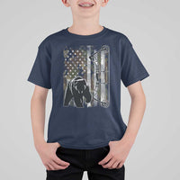 Bear Bowhunting Bow Archery Vintage Camo American Flag T Shirt For Kid - Wonder Print Shop