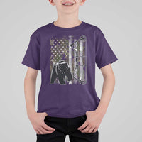 Bear Bowhunting Bow Archery Vintage Camo American Flag T Shirt For Kid - Wonder Print Shop