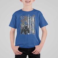 Bear Bowhunting Bow Archery Vintage Camo American Flag T Shirt For Kid - Wonder Print Shop