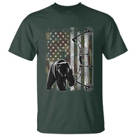 Bear Bowhunting Bow Archery Vintage Camo American Flag T Shirt - Wonder Print Shop