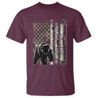 Bear Bowhunting Bow Archery Vintage Camo American Flag T Shirt - Wonder Print Shop