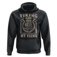Viking Blood Runs Through My Veins Hoodie Norse Mythology Drakkar Longship - Wonder Print Shop