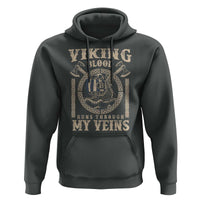 Viking Blood Runs Through My Veins Hoodie Norse Mythology Drakkar Longship - Wonder Print Shop