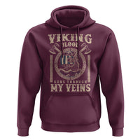 Viking Blood Runs Through My Veins Hoodie Norse Mythology Drakkar Longship - Wonder Print Shop