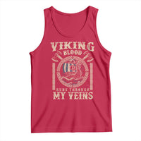 Viking Blood Runs Through My Veins Tank Top Norse Mythology Drakkar Longship - Wonder Print Shop