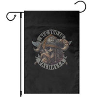 See You In Valhalla Garden Flag Nordic Norse Viking Warrior Skull - Wonder Print Shop