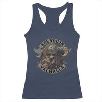 See You In Valhalla Racerback Tank Top Nordic Norse Viking Warrior Skull - Wonder Print Shop