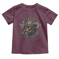 See You In Valhalla Toddler T Shirt Nordic Norse Viking Warrior Skull - Wonder Print Shop
