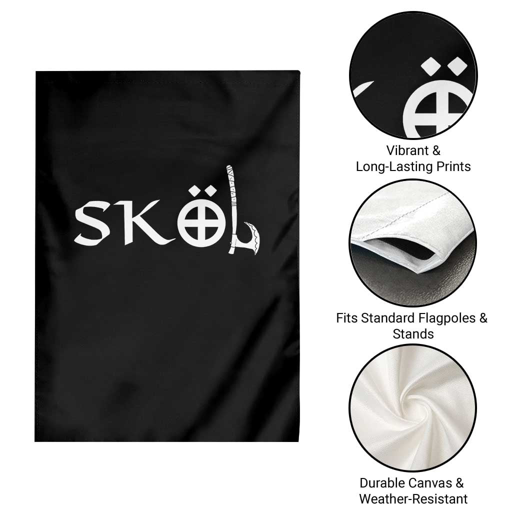 Skol Viking Heritage Axe Nordic Scandinavian Warrior Garden Flag - Wonder Print Shop