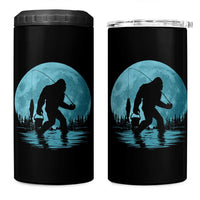 Funny Bigfoot Fishing Night Stroll Full Moon 4 in 1 Can Cooler Tumbler - Wonder Print Shop