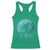 Funny Bigfoot Fishing Night Stroll Full Moon Racerback Tank Top - Wonder Print Shop