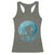 Funny Bigfoot Fishing Night Stroll Full Moon Racerback Tank Top - Wonder Print Shop