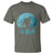 Funny Bigfoot Fishing Night Stroll Full Moon T Shirt - Wonder Print Shop