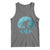 Funny Bigfoot Fishing Night Stroll Full Moon Tank Top - Wonder Print Shop