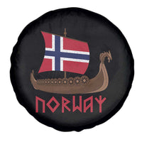 Boat Norwegian Flag Norway Viking Ship Norway Spare Tire Cover