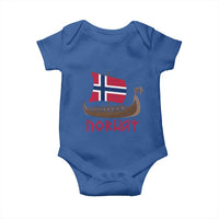 Boat Norwegian Flag Norway Viking Ship Norway Baby Onesie