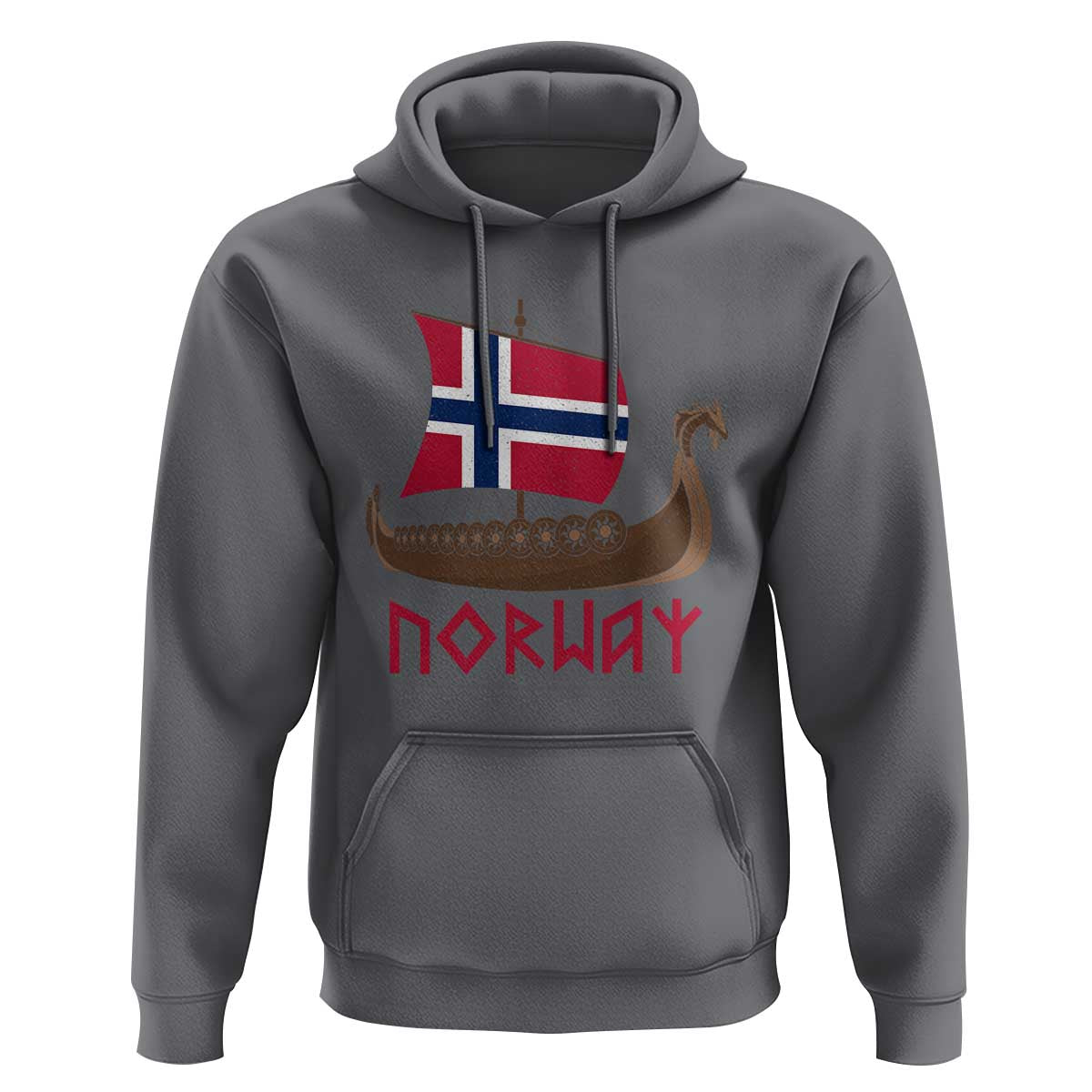 Boat Norwegian Flag Norway Viking Ship Norway Hoodie