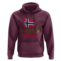 Boat Norwegian Flag Norway Viking Ship Norway Hoodie