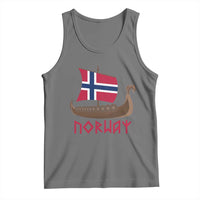 Boat Norwegian Flag Norway Viking Ship Norway Tank Top