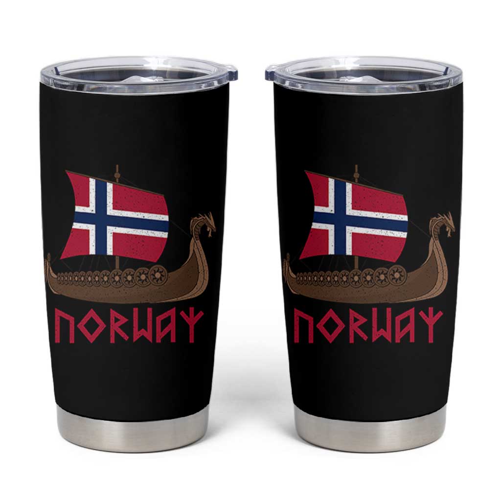 Boat Norwegian Flag Norway Viking Ship Norway Tumbler Cup