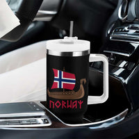 Boat Norwegian Flag Norway Viking Ship Norway Tumbler With Handle