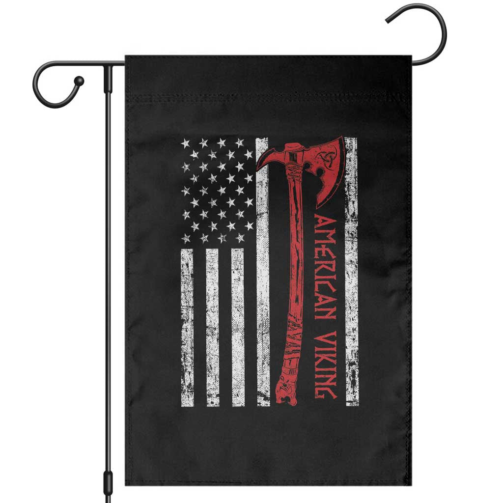 American Viking Garden Flag Norse Mythology Axe USA Flag - Wonder Print Shop