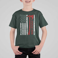 American Viking T Shirt For Kid Norse Mythology Axe USA Flag - Wonder Print Shop