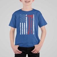 American Viking T Shirt For Kid Norse Mythology Axe USA Flag - Wonder Print Shop