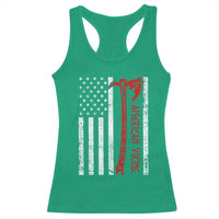 American Viking Racerback Tank Top Norse Mythology Axe USA Flag - Wonder Print Shop
