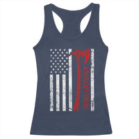 American Viking Racerback Tank Top Norse Mythology Axe USA Flag - Wonder Print Shop