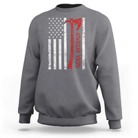 American Viking Sweatshirt Norse Mythology Axe USA Flag - Wonder Print Shop