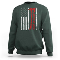 American Viking Sweatshirt Norse Mythology Axe USA Flag - Wonder Print Shop
