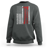 American Viking Sweatshirt Norse Mythology Axe USA Flag - Wonder Print Shop