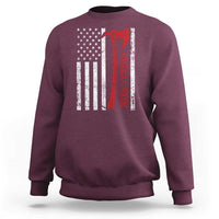 American Viking Sweatshirt Norse Mythology Axe USA Flag - Wonder Print Shop
