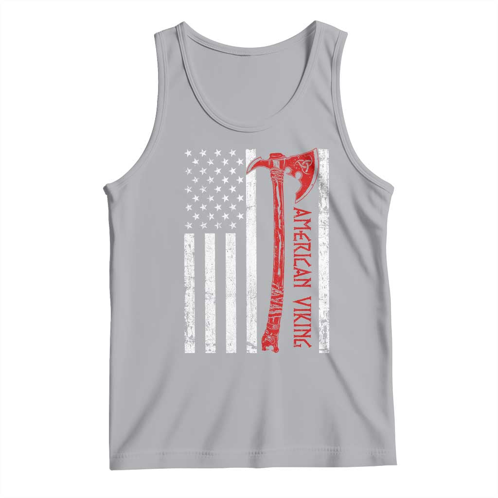 American Viking Tank Top Norse Mythology Axe USA Flag - Wonder Print Shop