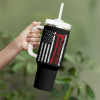 American Viking Tumbler With Handle Norse Mythology Axe USA Flag - Wonder Print Shop