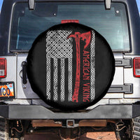 American Viking Spare Tire Cover Norse Mythology Axe Celtic Knot USA Flag - Wonder Print Shop