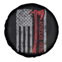 American Viking Spare Tire Cover Norse Mythology Axe Celtic Knot USA Flag - Wonder Print Shop