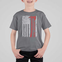 American Viking T Shirt For Kid Norse Mythology Axe Celtic Knot USA Flag - Wonder Print Shop
