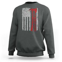 American Viking Sweatshirt Norse Mythology Axe Celtic Knot USA Flag - Wonder Print Shop