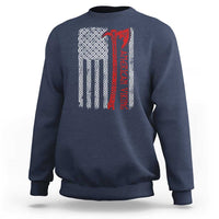 American Viking Sweatshirt Norse Mythology Axe Celtic Knot USA Flag - Wonder Print Shop