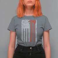 American Viking T Shirt For Women Norse Mythology Axe Celtic Knot USA Flag - Wonder Print Shop