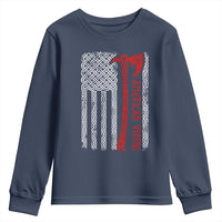 American Viking Youth Sweatshirt Norse Mythology Axe Celtic Knot USA Flag - Wonder Print Shop