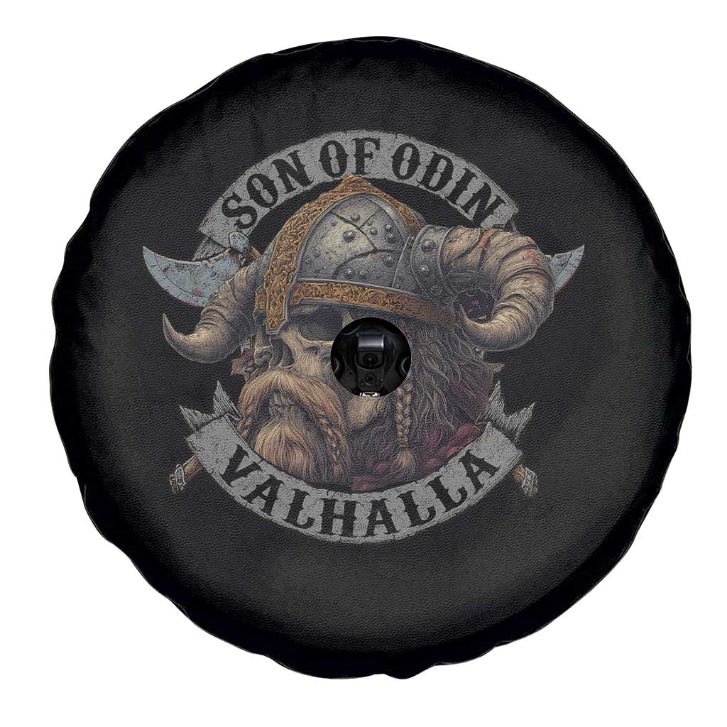 Son Of Odin Valhalla Spare Tire Cover Nordic Norse Viking Warrior Skull - Wonder Print Shop