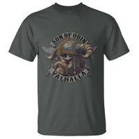 Son Of Odin Valhalla T Shirt Nordic Norse Viking Warrior Skull - Wonder Print Shop