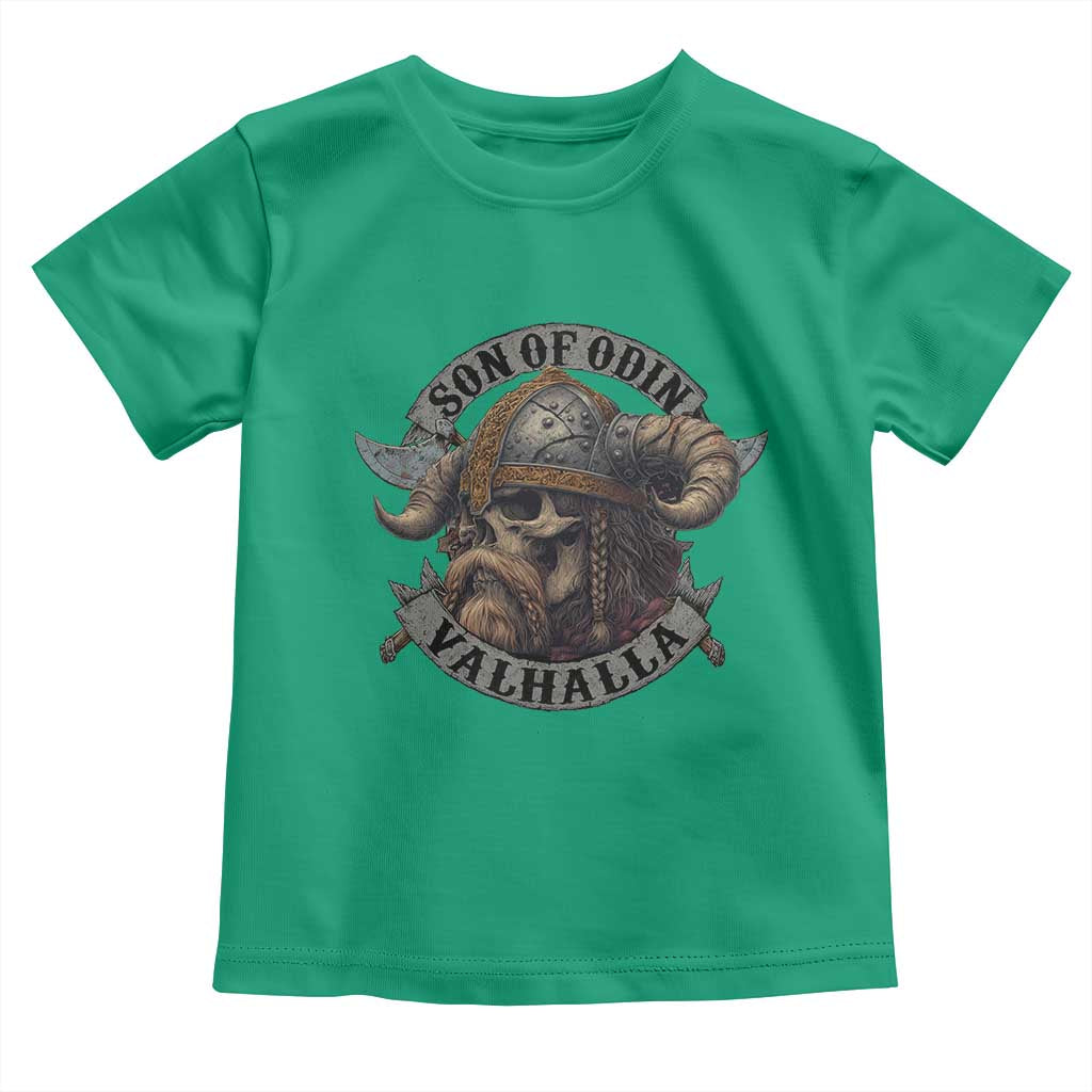 Son Of Odin Valhalla Toddler T Shirt Nordic Norse Viking Warrior Skull - Wonder Print Shop