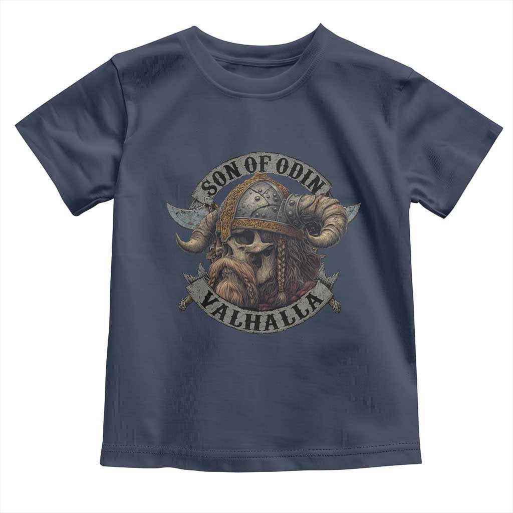 Son Of Odin Valhalla Toddler T Shirt Nordic Norse Viking Warrior Skull - Wonder Print Shop
