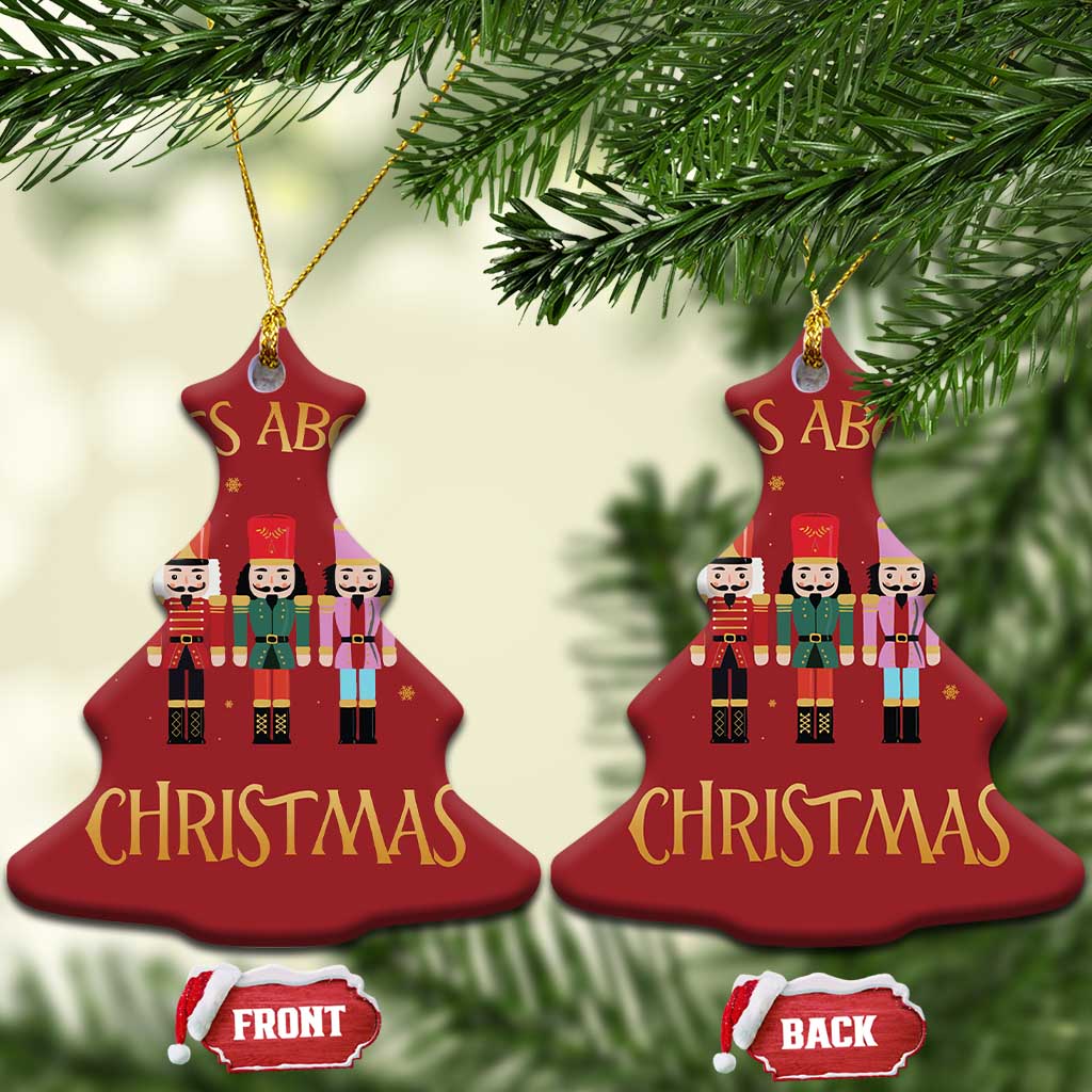 Funny Xmas Nutcracker Christmas Ornament Nuts About Xmas Snowflake - Wonder Print Shop